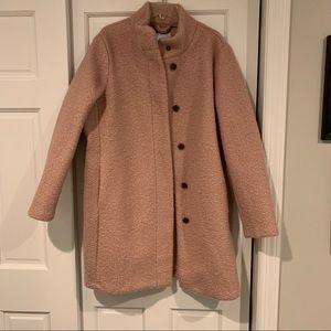 Old Navy Light Pink Boucle Coat XL
